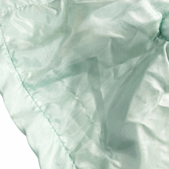 CARTERS Lamb Lovey Security Blanket Rattle Toy Satin Stars Mint Green Yellow 12” - Picture 10 of 15